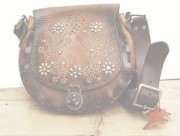IrregulaR��by ZIP STEVENSON �ڎ��ڎ��ގ��׎��� ��VINTAGE RIMAKE HIPPY BAG  /  FLOWER STUDS