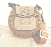 IrregulaR��by ZIP STEVENSON �ڎ��ڎ��ގ��׎��� ��VINTAGE RIMAKE HIPPY BAG��  /  FLOWER STUDS