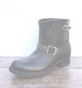 IrregulaR by ZIP STEVENSON �̎��ڎ��ގ��׎��� ���� Black Vintage Engineer Studs Boots�� / 8.5