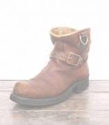 IrregulaR by ZIP STEVENSON �̎��ڎ��ގ��׎��� ���� Brown Vintage Engineer Studs Boots / 9