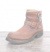 IrregulaR by ZIP STEVENSON �̎��ڎ��ގ��׎��� ���� Brown Vintage Engineer Studs Boots�� / 8.5