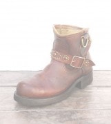 IrregulaR by ZIP STEVENSON �̎��ڎ��ގ��׎��� ���� Brown Vintage Engineer Studs Boots�� / 8.5