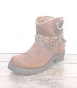 IrregulaR by ZIP STEVENSON �̎��ڎ��ގ��׎��� ���� Brown Vintage Engineer Studs Boots�� / 9.5