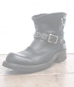 IrregulaR��by ZIP STEVENSON �ڎ��ڎ��ގ��׎���   VINTAGE ENGINEER STUDS BOOTS 3 / BLACK