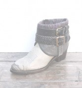 IrregulaR by ZIP STEVENSON ̎ڎގ׎ Vintage Remake Western Boots Grey / 7(Ladies