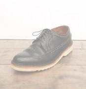 IrregulaR��by ZIP STEVENSON �ڎ��ڎ��ގ��׎���   BLACK��DRESS SHOES White sole/9.5