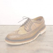 IrregulaR��by ZIP STEVENSON �ڎ��ڎ��ގ��׎���   BROWN��DRESS SHOES White sole/10