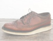 IrregulaR��by ZIP STEVENSON �ڎ��ڎ��ގ��׎���   BROWN��DRESS SHOES White sole/9