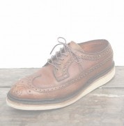 IrregulaR��by ZIP STEVENSON �ڎ��ڎ��ގ��׎������� Vintage Wing Tip��White Sole��Brown / SIZE9