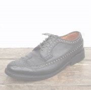 IrregulaR��by ZIP STEVENSON �ڎ��ڎ��ގ��׎������� Vintage Wing Tip��Leather Sole��Black / SIZE9��