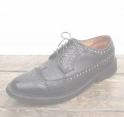 IrregulaR��by ZIP STEVENSON �ڎ��ڎ��ގ��׎������� Vintage Wing Tip��Leather Sole��Black/9.5��