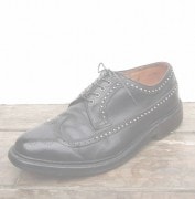 IrregulaR��by ZIP STEVENSON �ڎ��ڎ��ގ��׎������� Vintage Wing Tip��Leather Sole��Black/SIZE10��