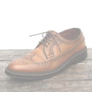 rregulaR��by ZIP STEVENSON �ڎ��ڎ��ގ��׎������� Vintage Wing Tip��Leather Sole��Brown / SIZE9.5��