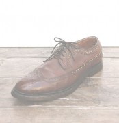 IrregulaR��by ZIP STEVENSON �ڎ��ڎ��ގ��׎������� Vintage Wing Tip��Leather Sole��Brown / SIZE10