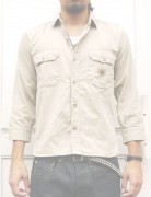 HTC ̎Î͡ INTAGE REMAKE L/S SHIRTS ON STUD 