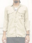 HTC ̎Î͡ INTAGE REMAKE L/S SHIRTS  ON STUD 