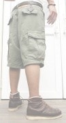 HTC ̎Î͡ѥ VINTAGE REMAKE CARGO SHORT PANTS   ON STUD