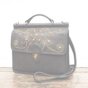 HTC �̎������Î��������͡��Хå� VINTAGE REMAKE BAG OLD COACH  / DK GREY ��