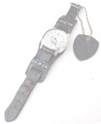 HTC 〔エイチティーシー〕　ウォッチベルト Emboss Polis Black Watch Belt  /  RED-BLUE Glass Stone|ACCESSORY|【 HTC / HTC 