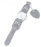 HTC ̎Î͡å٥ Emboss Police Black Watch Belt / Turquoise Stone