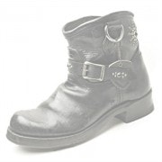 HTC ̎Î͡󥸥˥֡  VINTAGE ENGINEER BOOTS ON FLOWER STUD / BLACK