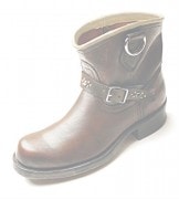 HTC ̎Î͡󥸥˥֡  VINTAGE ENGINEER BOOTS ON STUD Creem WING / BROWN