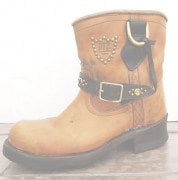 HTC ̎Î͡󥸥˥֡ BROWN VINTAGE ENGINEER STUDS BOOTS/6(Ladies)