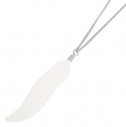 M.Cohen 〔エムコーエン〕 ネックレス N871 ホワイトボーンフェザー|NECKLACE|【M.Cohen】 