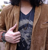 M.Cohen 〔エムコーエン〕 ネックレス N806スカル シェイドビーズ|NECKLACE|【M.Cohen】 