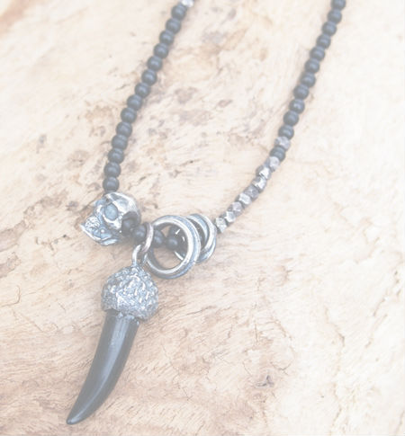 M.Cohen エムコーエン　ネックレス　ブラック 中古・古着通販】M.Cohen (エム・コーエン) ネックレス ブラック