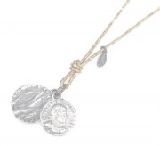 M.Cohen 〔エムコーエン〕 ネックレス ZN104 ダブルコイン|NECKLACE|【M.Cohen】 