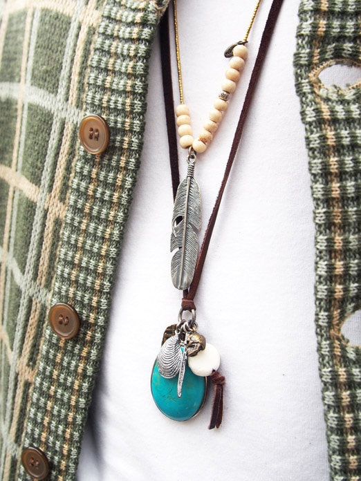 M.Cohen(エムコーエン) スカルビーズレザー ネックレス 楽天市場】M.Cohen エムコーエン 【 アンティークビーズ&レザー