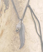 M.Cohen 〔エムコーエン〕 Panty Original Custom Feather With Tiger's eye / Black|【M.Cohen】 