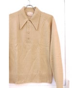 ��60% OFF��1960s ��LE MANS�� Vintage Dead Stock Knit Sweater/ BEIGE