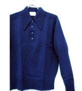 ��60% OFF��1960s ��LE MANS�� Vintage Dead Stock Knit Sweater/ NAVY