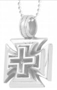 KING BABY 〔キングベイビー〕 ネックレス Silver Slash Cross Pendant|NECKLACES|【KING BABY】 