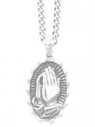 KING BABY 〔キングベイビー〕 ネックレス K10-5172 Praying Hands Pendant on 22  Chain Necklace|NECKLACES|【KING BABY】