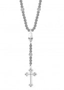 KING BABY �̎��ݎ��ގ͎ގ��ˎގ��� K56-5042 Onyx Bead,Skull&Traditional Cross Pendant