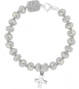 KING BABY 〔キングベイビー〕 ブレスレット Faceted Pylite W / Ancient Cross|BRACELETS|【KING BABY】 