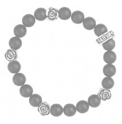 KING BABY �̎��ݎ��ގ͎ގ��ˎގ���K40-5251 Onyx Bead W/ Silver Roses