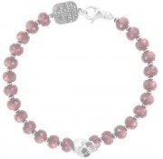 KING BABY 〔キングベイビー〕 ブレスレット Faceted Ruby W / Small Skull|BRACELETS|【KING BABY】 