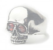 KING BABY 〔キングベイビー〕 リング OLD JEWELLY    SKULL WITH RED STONE EYES|RING|【KING BABY】 