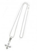 QUEEN BABY 〔クイーンベイビー〕 ネックレス BLACK ZIRCONIA　CROSS　NECKLACE|QUEEN BABY|【KING BABY】 