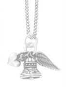 QUEEN BABY 〔クイーンベイビー〕 ネックレス Small Charm Pendant W/Heart Bell|QUEEN BABY|【KING BABY】 