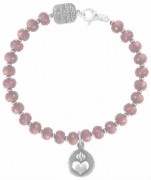 QUEEN BABY 〔クイーンベイビー〕 ブレスレット Bracelet FACETED RUBY W/ SACRED HEART COIN|QUEEN BABY|【KING BABY】 