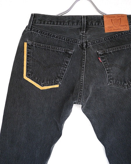 HTC DENIM DOCTORS̎ÎÎގƎюĎގޡ ǥ˥ Vintage Remake Shadow Poket Black Denim