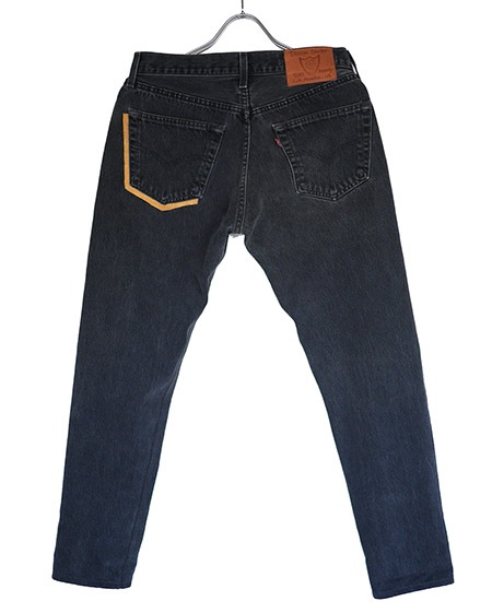 HTC DENIM DOCTORS̎ÎÎގƎюĎގޡ ǥ˥ Vintage Remake Shadow Poket Black Denim