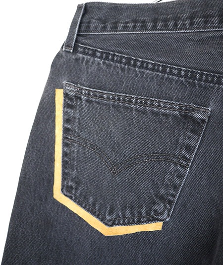 HTC DENIM DOCTORS̎ÎÎގƎюĎގޡ ǥ˥ Vintage Remake Shadow Poket Black Denim