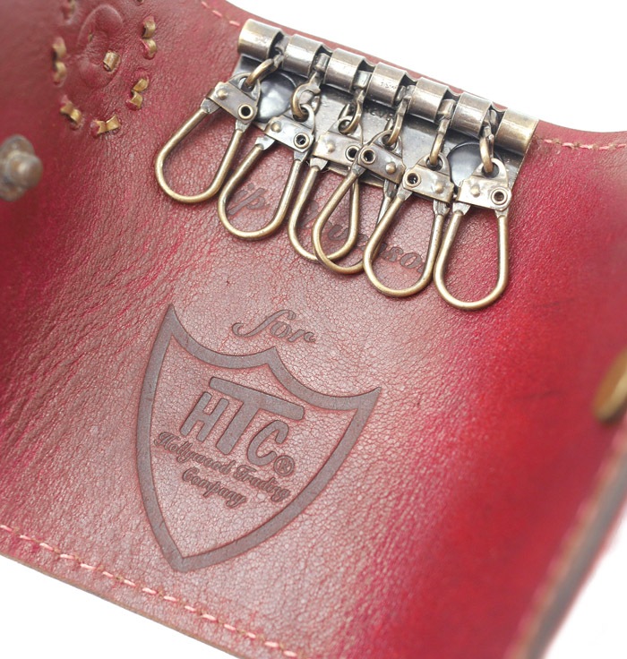 HTC Key Case Flower Suede #2 TQS B / Red