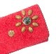 HTC Key Case Flower Suede #2 TQS B / Red